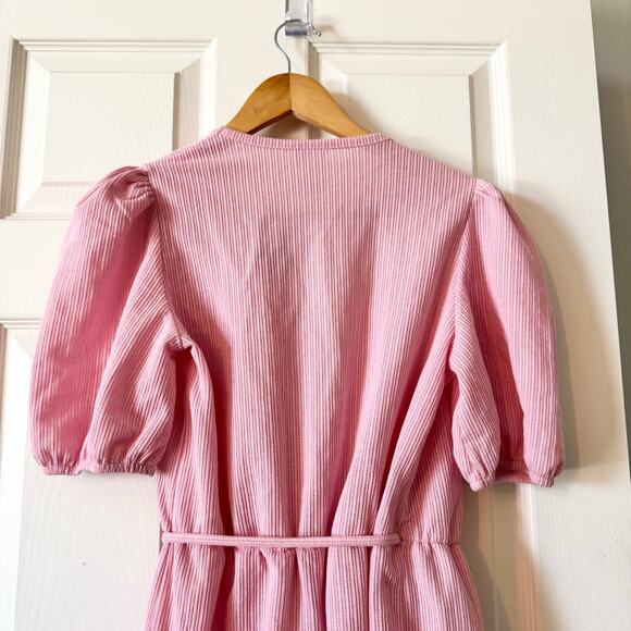 & Other Stories Wrap Mini Dress in Pink - Picture 10 of 11